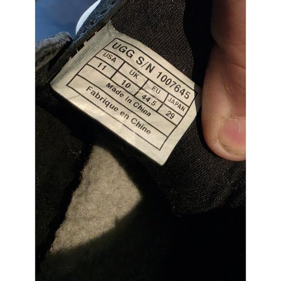 UGG Freamon Ankle Boots 1007645 Mens Black Suede Chukka Shoes Size 11 - Picture 10 of 10